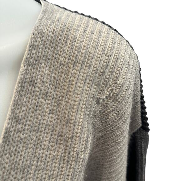 NAADAM Oversized Gray Sweater LARGE Slouchy Ribbed Cashmere Wool Designer $375 - Picture 11 of 11